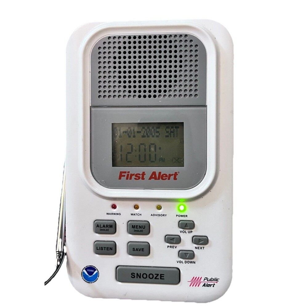 First Alert WX-150 Radio Receiver For Public Alert NOAA Radio - Tested Working!